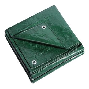 Tarpaulin waterproof heavy duty 130 GSM LARGE - 6M x 9 M (20ftx 30 FT) with Eyelets ground sheet Multifunctional Quality Cover Tarp Green