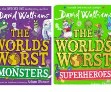 Worlds Worst Superheroes and Worlds Worst Monsters SIGNED by David Walliams