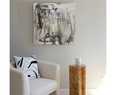 Original Abstract Painting Dublin Painting Room Anchor Neutral Styling Quiet Living Art
