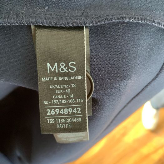 M&S Collection navy over coat. Size 18