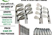 Mizuno JPX 921 Hot Metal Irons / 4-Pw / Dynamic Gold 120 X100 X-Stiff / Left Hand