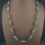 Vintage Venetian Style Feather Desgin Glass Beads Necklace Image 2