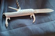 Old Penknife and Steel Butterfly Comb for sale as a lot