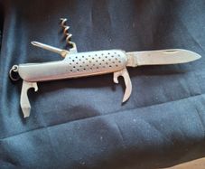 Old Penknife and Steel Butterfly Comb for sale as a lot
