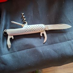 Old Penknife and Steel Butterfly Comb for sale as a lot