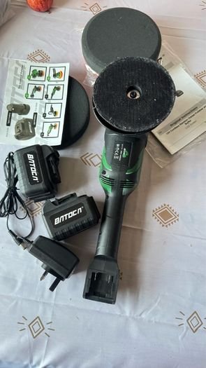 BATOCA S2 12V Cordless Car Polisher Kit - Smart LCD Dual Action Buffer + 2 Batteries