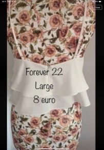 top forever 21 ivory double layered cami top size large