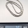 925 Vintage Italian Sterling Silver Wheat Spiga Chain Image 9