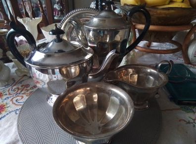 EPNS Mid Century Four Piece Teaset