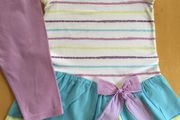 Keedo designer dress and leggings age 7