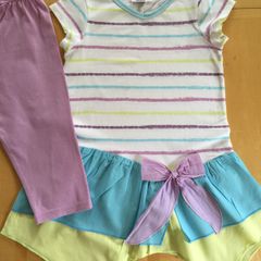 Keedo designer dress and leggings age 7