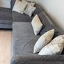 Grey diamond furniture chaise Image 2