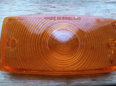 Amber lens for classic car