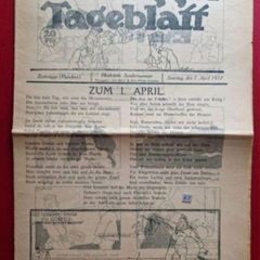 German ww1, newspaper ,flanders ,Belgium. 1st ,April, 1917   (67)