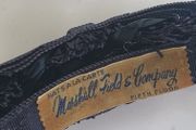 Vintage 1950's Marshall Field &amp; Company black bow and beads headband - Collectable