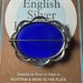 Silver Mounted Chalcedony Brooch Image 4