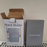Grey Metal Match Holder Image 4
