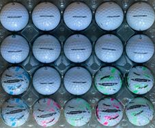 20 used Taylor Made Speedsoft grade B golf balls