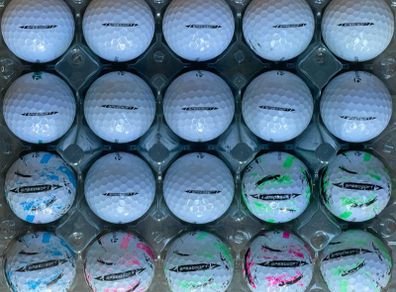 20 used Taylor Made Speedsoft grade B golf balls