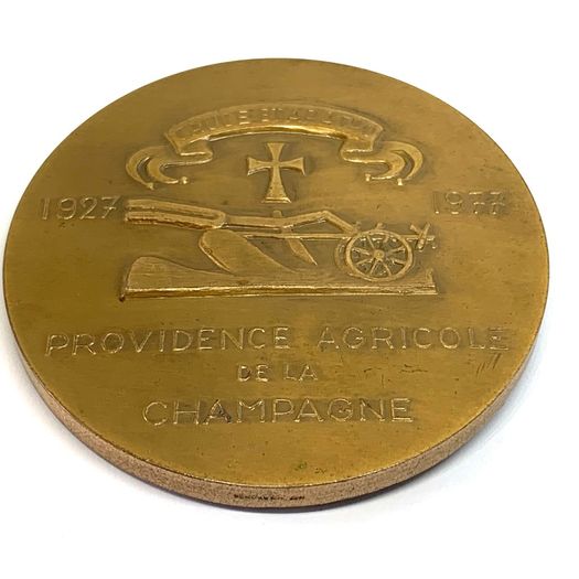 Vintage French Bronze Medal Gustave De Bohan