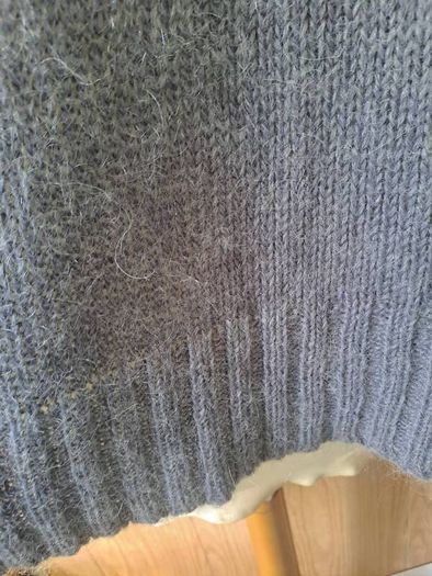 Made in Italy grey cape turtleneck jumper