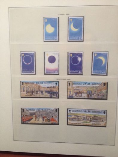 Alderney 1983-2001 Mint Never Hinged Stamp Collection in Lindner Album