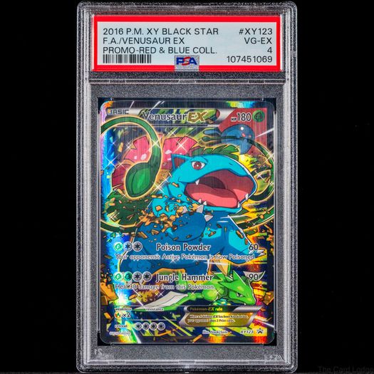 Venusaur EX XY123 PSA 4 VG-EX Graded Promo Red & Blue Collection Pokemon Card
