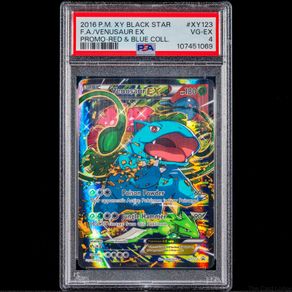 Venusaur EX XY123 PSA 4 VG-EX Graded Promo Red & Blue Collection Pokemon Card