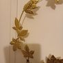 Gold christmas metal wreath Image 2