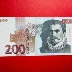 Slovenia  200  Tolarjew   1997   Pick  16a ( Uncirculated )