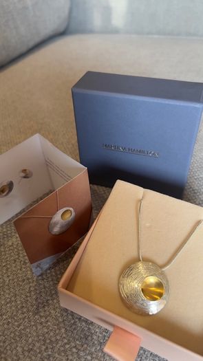 Martina Hamilton Sterling Silver and Gold plate necklace