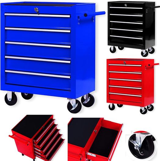 Tool Chest Roller Cabinet 5 Drawers - Free Delivery Nationwide