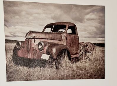Small Canvas Picture of Old Vintage Car