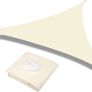 Sun Shade Sail Waterproof Outdoor Garden Patio Party Sunscreen Awning 2x2x2m Triangle Canopy 98% UV Block with Free Rope, Cream Image 2