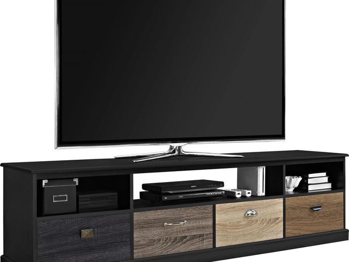 Mercer Tv Console Multicolour Drawers 65" Black - 1773196pcomuk