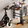 Height Adjustable Standing Desk with Tilting Table Top and Wheels 60 x 60cm Image 7