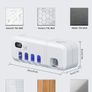 UV Smart Toothbrush Holder Rechargeable Wall Mounted Toothpaste Dispenser with Sterilizer Functio Image 7