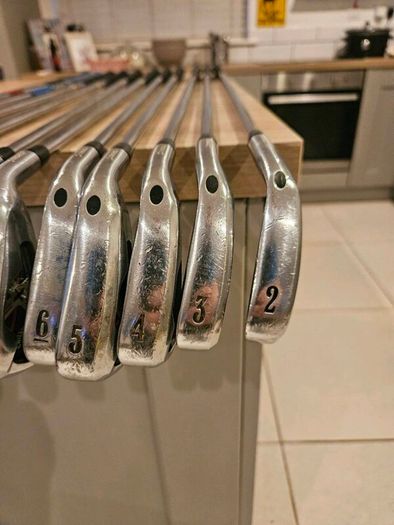 Set of golf clubs