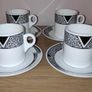 Wedgwood Bone China Hotelware 4  espresso cups with saucers Image 2