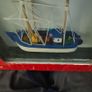 MODEL Fisfing Boat Trawler Framed Behind Glass. In Good Condition. Image 5