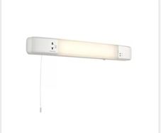 Dual Voltage Led Shaver Light Gloss White 7w 480lm
