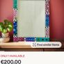 HALF PRICE Very pretty solid mosaic tiled mirror perfect for nursery Image 6