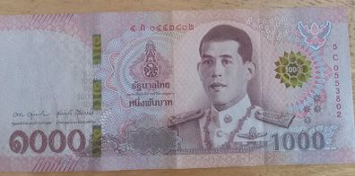 Thailand  1,000  Baht  2020  Pick 139  King  Rama  X ( Uncirculated)