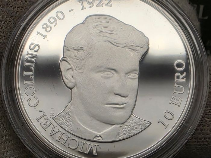 Ireland 2012 Silver and Gold Proof Coin Set Michael Collins 1890-1922 Commemorative Coins in Original Holder with COA