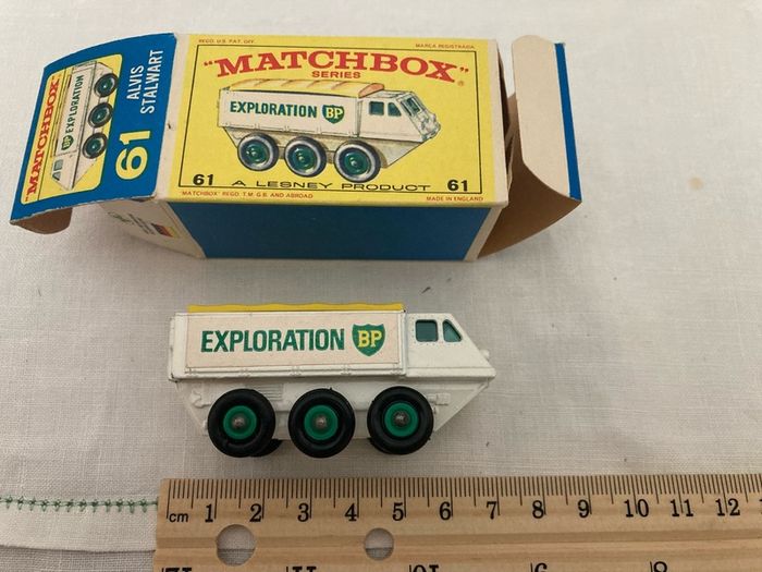 Matchbox 61. Alvis Stalwart BP exploration truck. Mint in box. 1966.