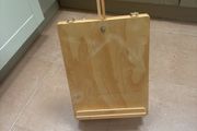 Crelando Wooden Table Top Easel - Artist Storage Box - Carrier with Handle