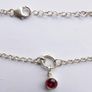 Sterling Silver 925 Floating Birthstone Bracelets | Swarovski Crystal Pendants 4mm length 8,2" - 4,5g Image 3