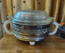 Vintage Casserole Dish and Stand.