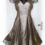Coast Jiana Metallic Bardot Gold Dress Image 8
