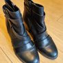 Clarks Black Leather Ankle Boots Size 7 Image 5